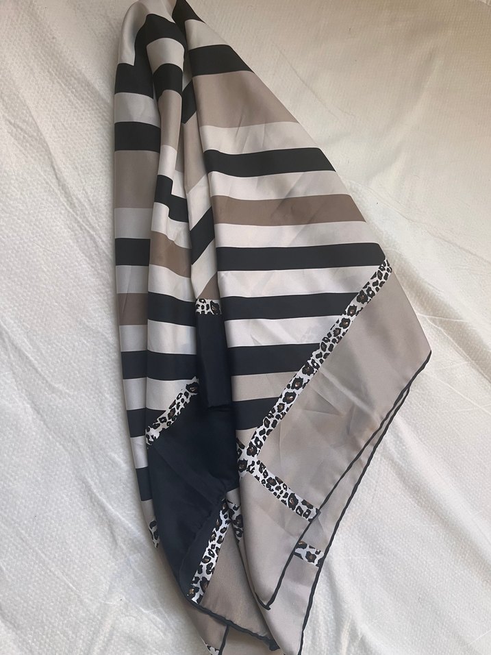 Bohem Tarzda Kahverengi Kadın Fular - Görsel 3