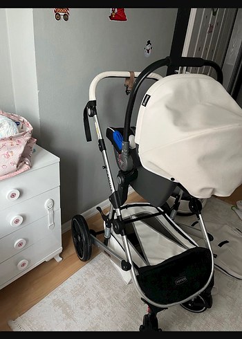 Beyaz Çok Fonksiyonlu Bebek Arabası - Görsel 10