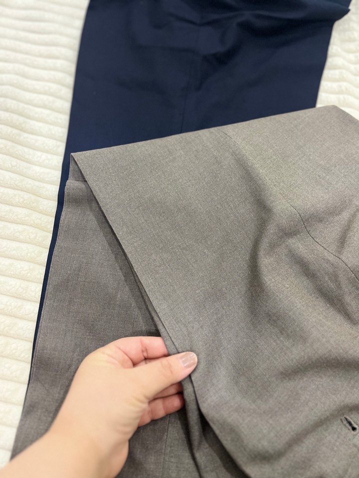 Adam Gri Kumaş Kemerli Pantolon - Görsel 3