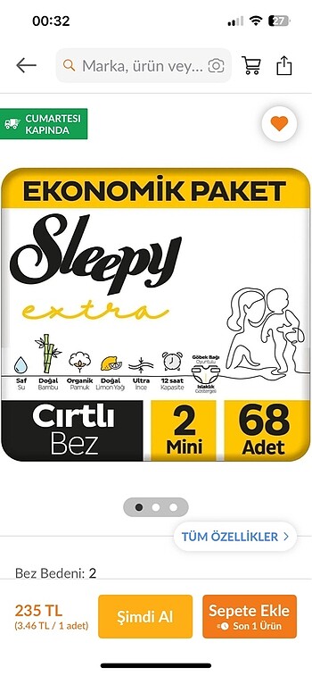 Akrepten bebek bezi