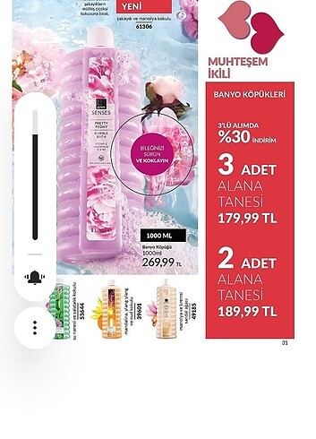 Banyo köpüğü 1lt