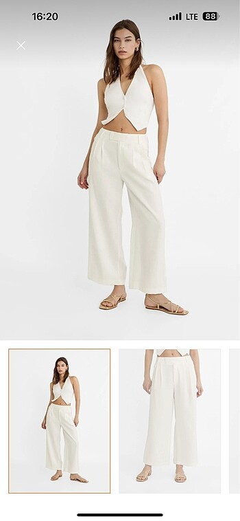 Stradivarius pilili culotte pantolon