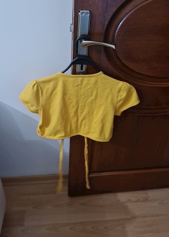 Kız Çocuk Sarı penye Bolero - Görsel 2