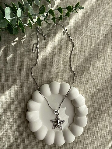 Çelik Yıldız Kolye - Görsel 4