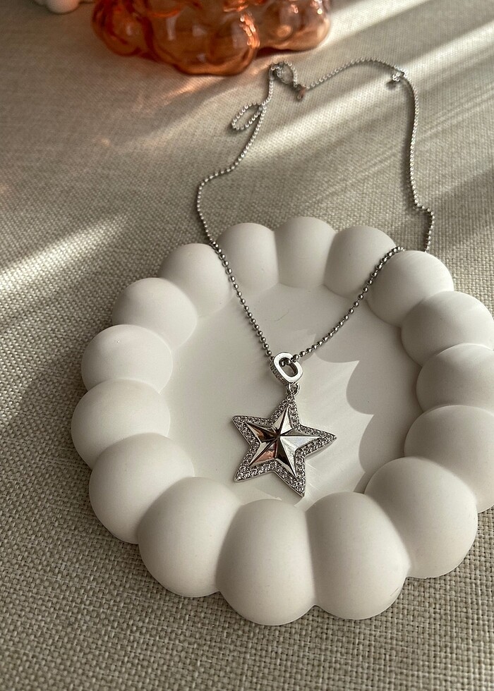 Çelik Yıldız Kolye - Görsel 3