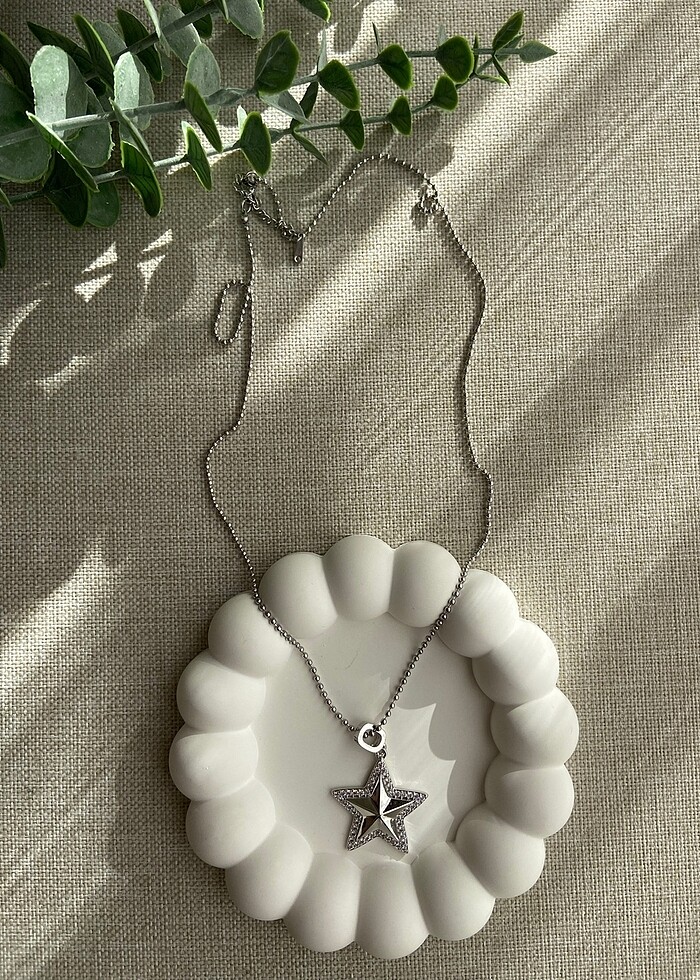 Çelik Yıldız Kolye - Görsel 4