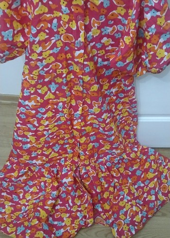 Renkli Bohem Uzun Kadın Elbise - Görsel 3