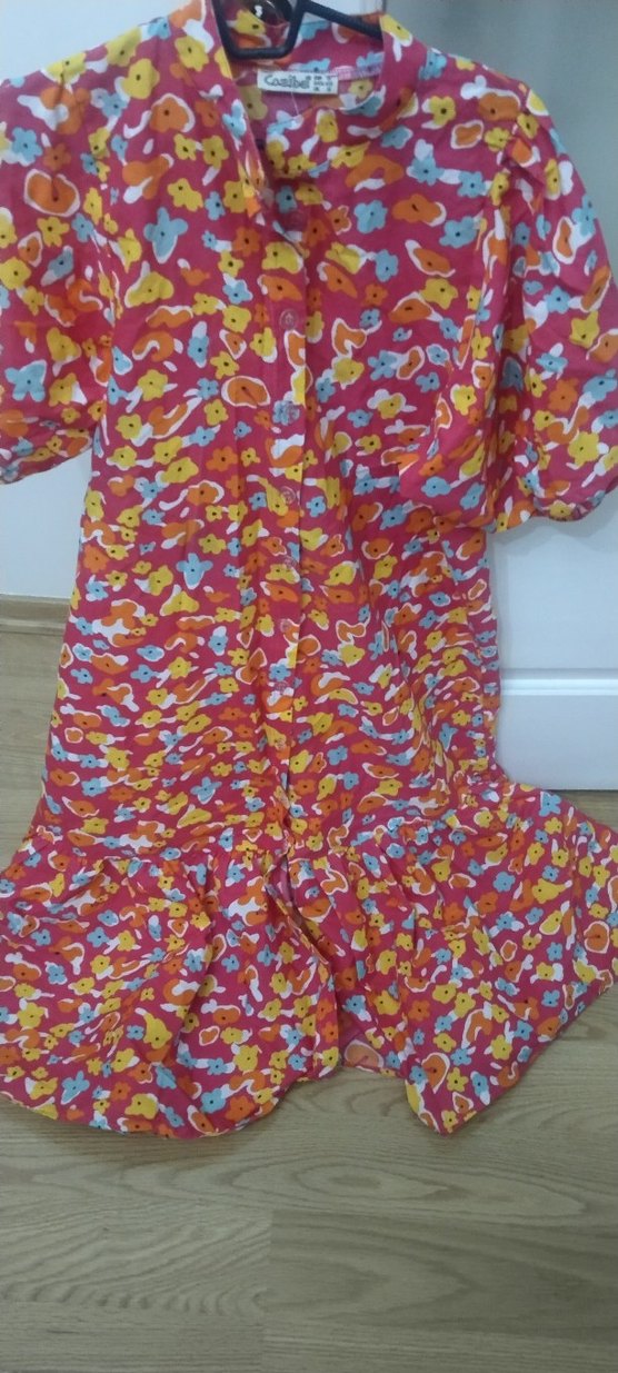 Renkli Bohem Uzun Kadın Elbise - Görsel 3