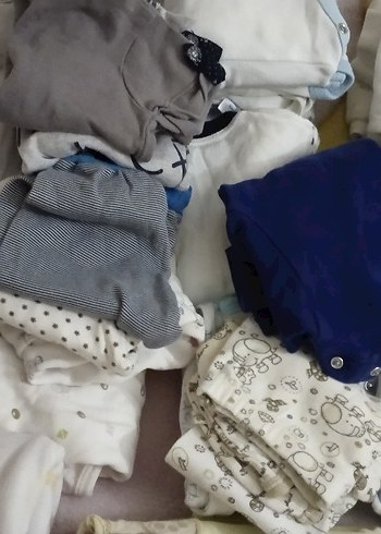 Bebek Baskılı Pamuklu Tulum toplu bebek kıyafetleri - Görsel 2