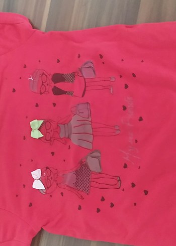 Kız Çocuk Pembe Baskılı Bolero - Görsel 2