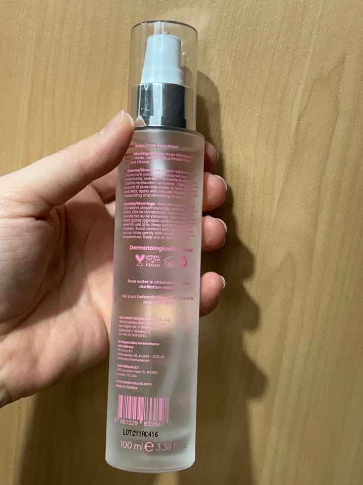 Bade Natura Saf Gül Suyu Tonik - Görsel 2