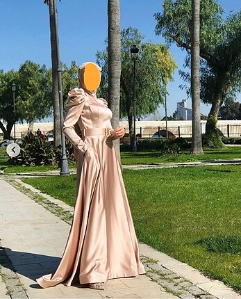 Massimo Dutti Hennin Uzun tesettür abiye elbise 38