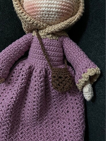 Beden Renk Amigurumi tesettürlü kız bebek