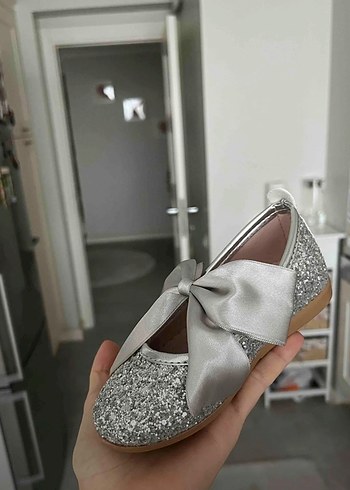 Gri  Kız Babet Ayakkabı - Görsel 2