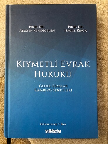 Kıymetli evrak ders kitabı