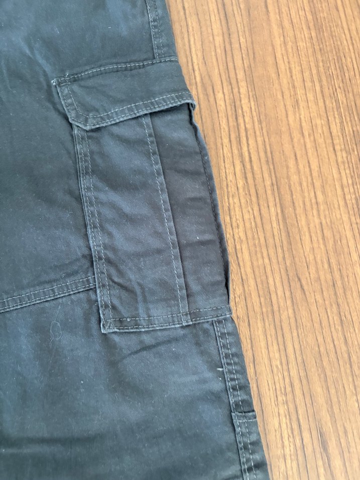 Erkek Çocuk Gri Kargo Denim Pantolon - Görsel 5