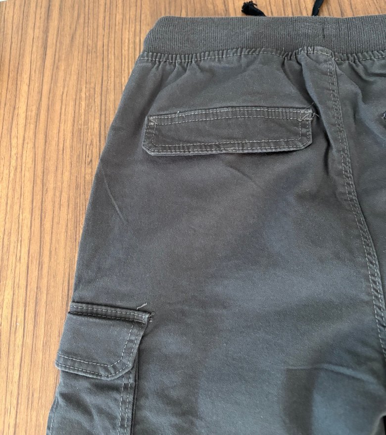 Erkek Çocuk Gri Kargo Denim Pantolon - Görsel 3