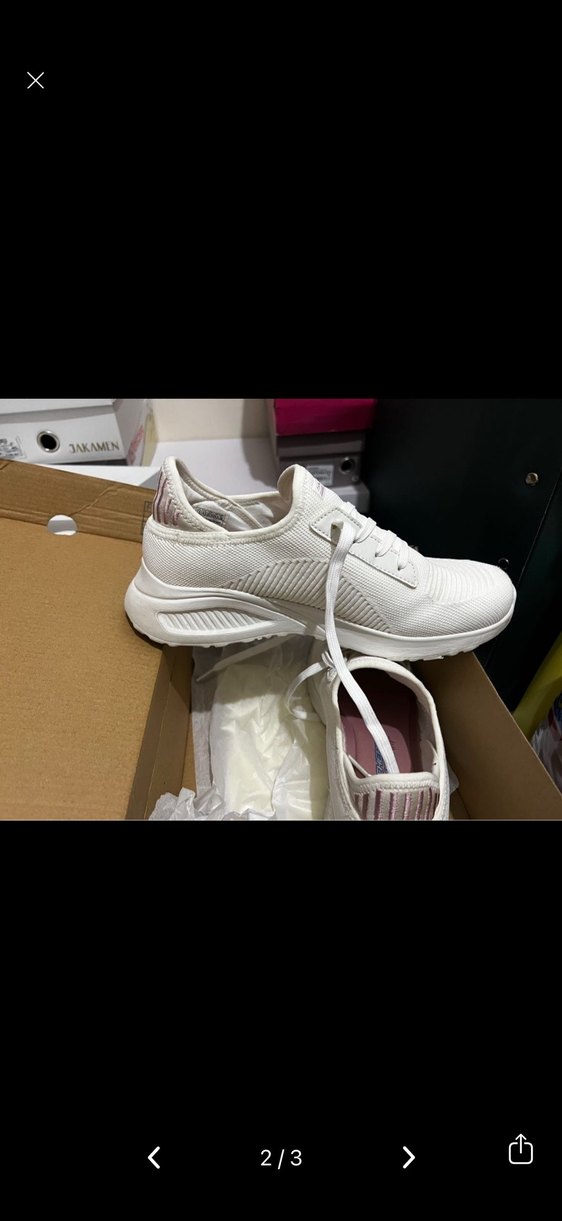 Skechers beyaz spor ayakkabı - Görsel 2