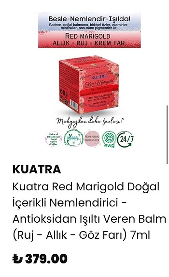 Kuatra doğal makyaj malzemesi