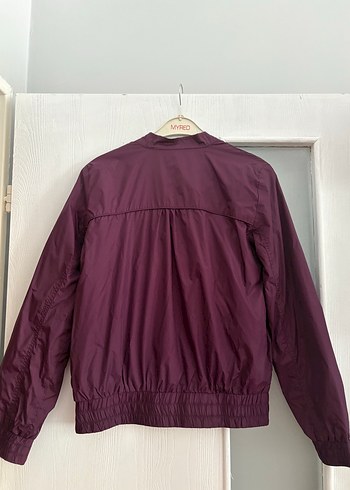 xl Beden mor Renk Mor Fermuarlı Kadın Ceket