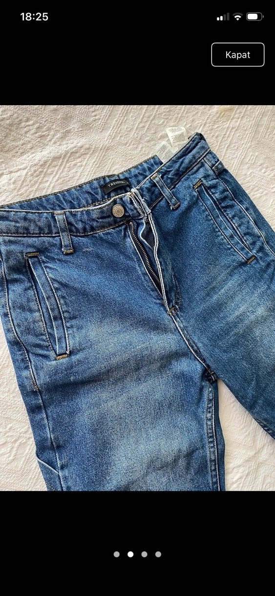 Lacivert Kadın Denim Jean Pantolon - Görsel 2