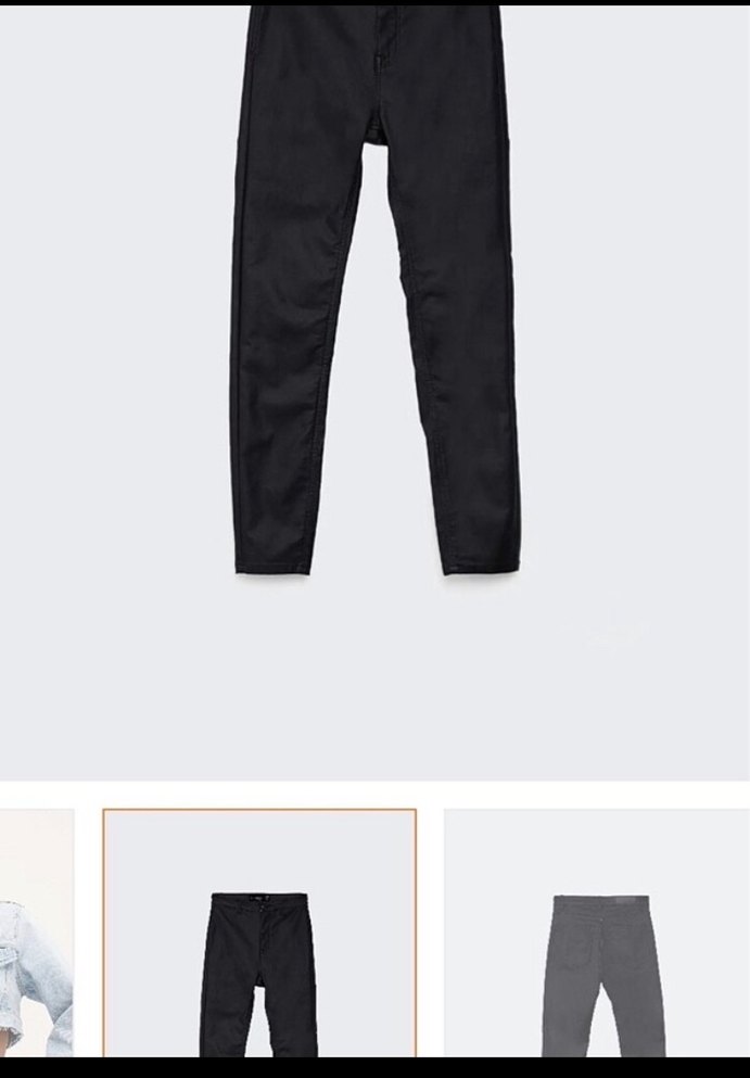 Siyah Kemerli Slim Fit Kadın Kot Pantolon - Görsel 3