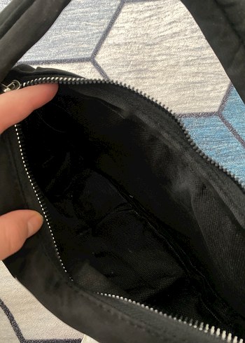 Siyah Minimalist Kadın Omuz Çantası - Görsel 3