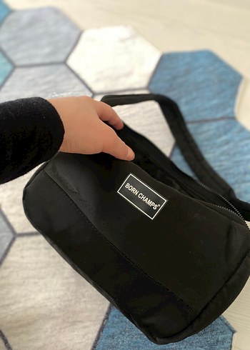 Siyah Minimalist Kadın Omuz Çantası - Görsel 2