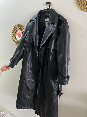 Deri trenchcoat
