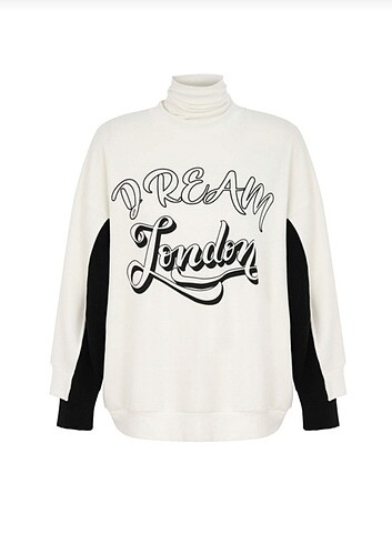 Twist TWIST SLOGAN YAZILI BOGAZLA HARIKA SWEATSHIRT