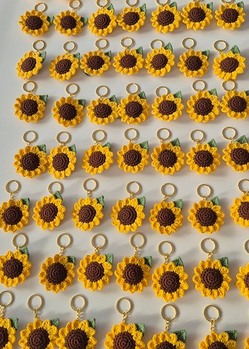 Sarı Ayçiçeği Anahtarlık - Görsel 2