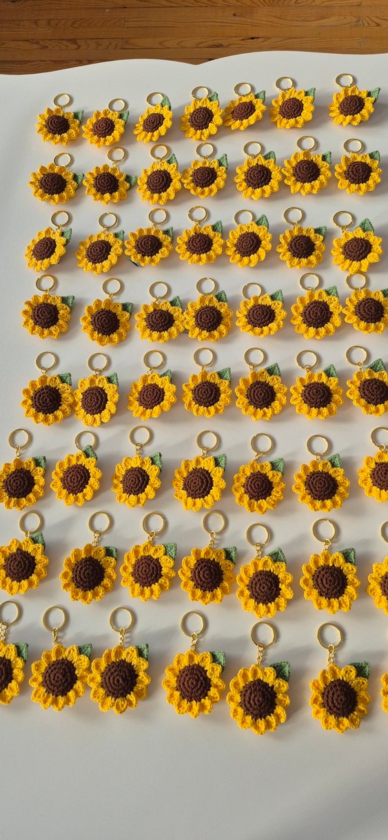 Sarı Ayçiçeği Anahtarlık - Görsel 2