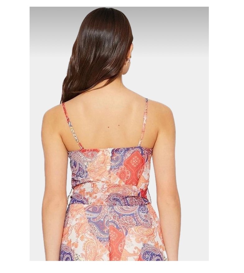 Bohem Çok Renkli Askılı Uzun Elbise - Görsel 2