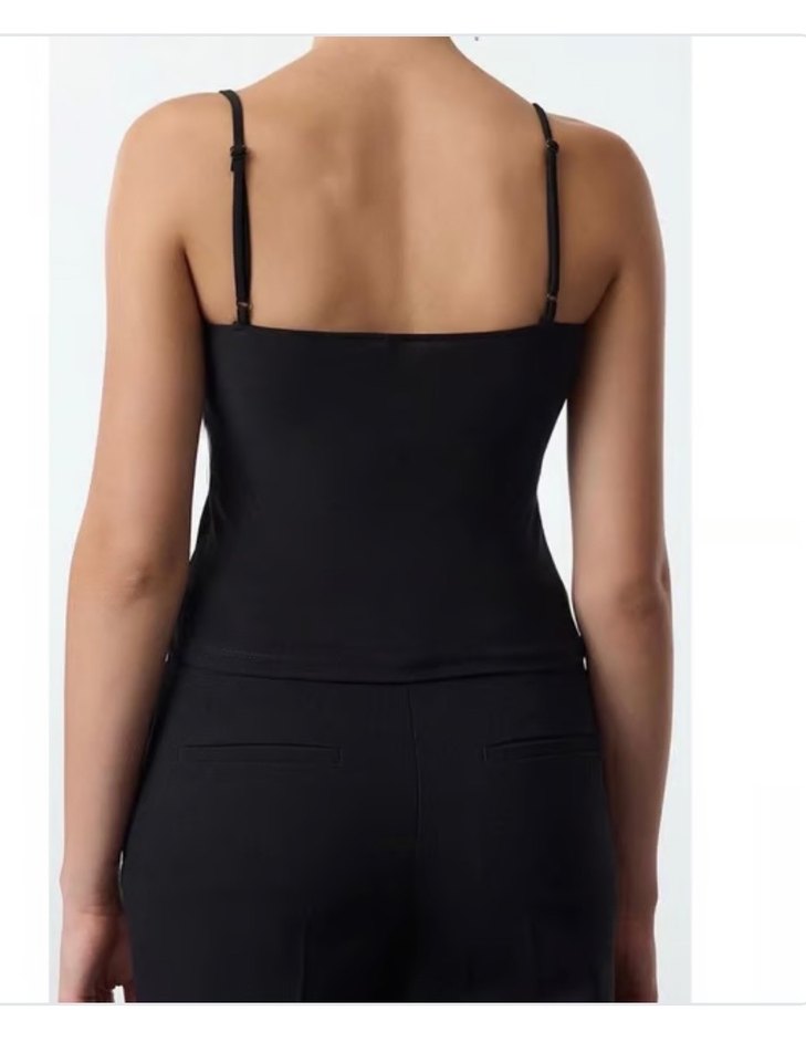 Siyah dekolte bluz - Görsel 2