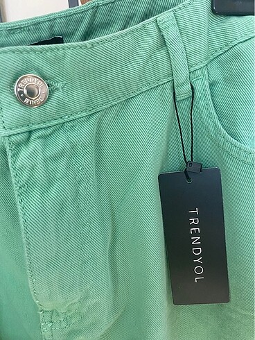 Mom Jean Mint Yeşili