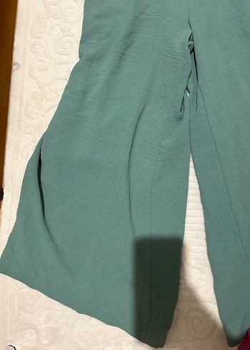 Kemerli V Yaka Uzun Kadın Tulum - Görsel 2