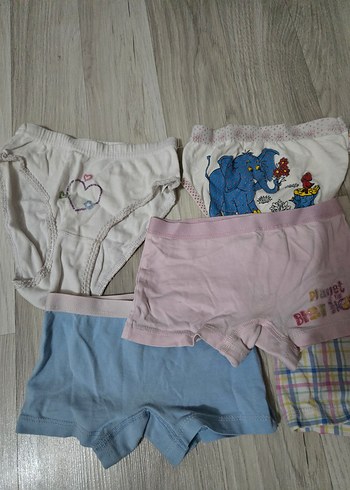 1-2  yaş iç çamaşırları. - Görsel 2
