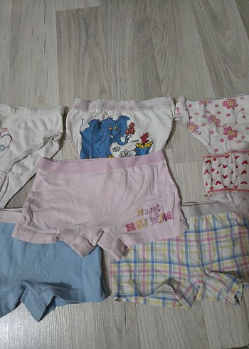 1-2  yaş iç çamaşırları. - Görsel 4