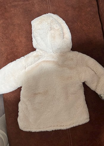 Kürk Detaylı Kapüşonlu Kız Çocuk Ceketi - Görsel 2