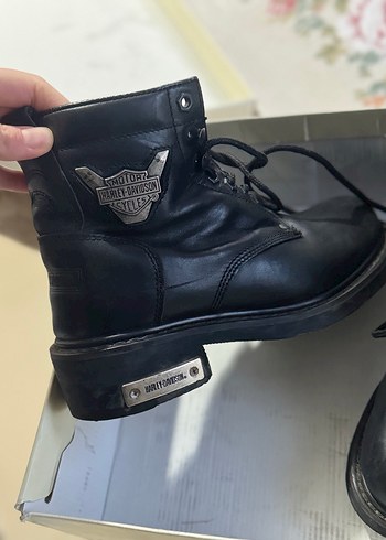 Kadın Siyah Deri Biker Bot - Görsel 4