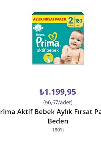 Prima aktif bebek 