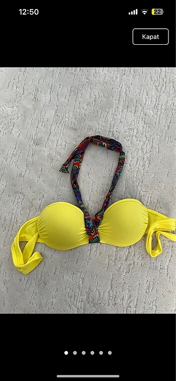 Sarı bikini takımı