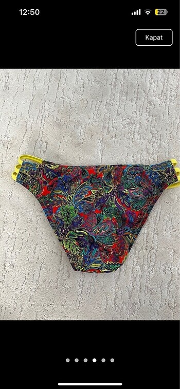 36 Beden sarı Renk Sarı bikini takımı