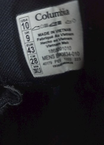 COLOMBİA SİYAH ERKEK 43 NO
OUTDOOR  AYAKKABI - Görsel 6