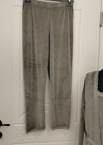 Gri Bohem Uzun Kollu Kadın Sabahlık - Görsel 3