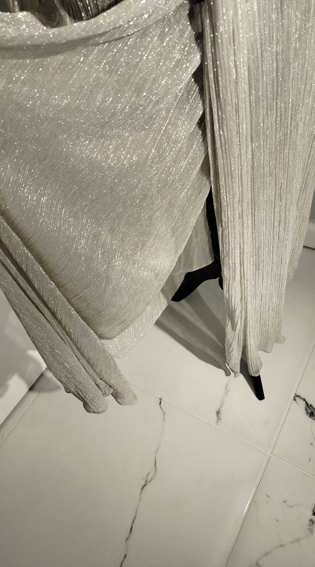 Uzun Bohem Gri Kadın Sabahlık - Görsel 4