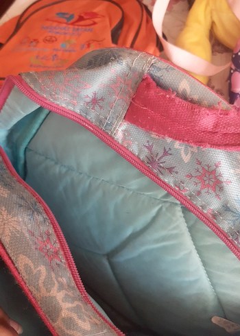 Parlak Pembe Frozen Okul Çantası - Görsel 2