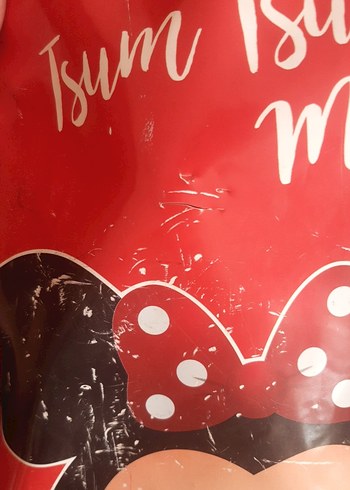 Kırmızı Parlak Minnie Mouse Tsum Tsum Çocuk Çantası - Görsel 2