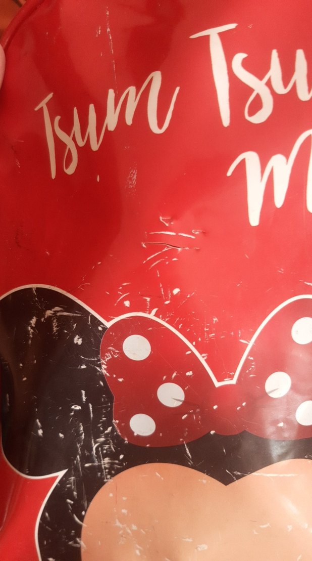 Kırmızı Parlak Minnie Mouse Tsum Tsum Çocuk Çantası - Görsel 2