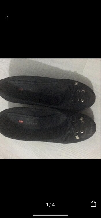 Siyah dolgu topuk ayakkabı